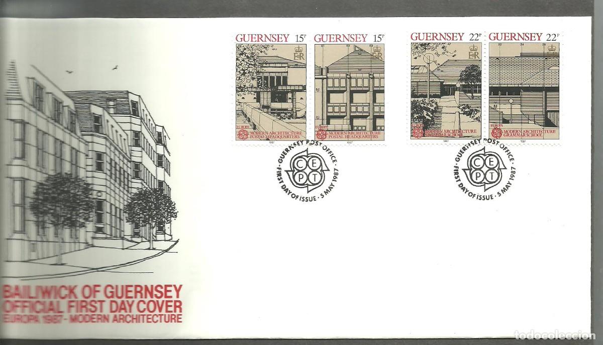 Sellos: GUERNSEY 1987 FDC Yvert nro. 391-94