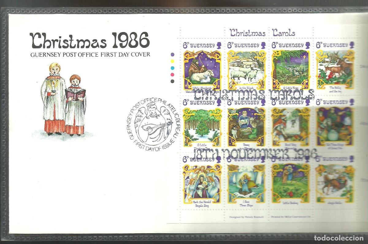 Sellos: GUERNSEY 1986 FDC Yvert nro. BF6(HB) - 375-86