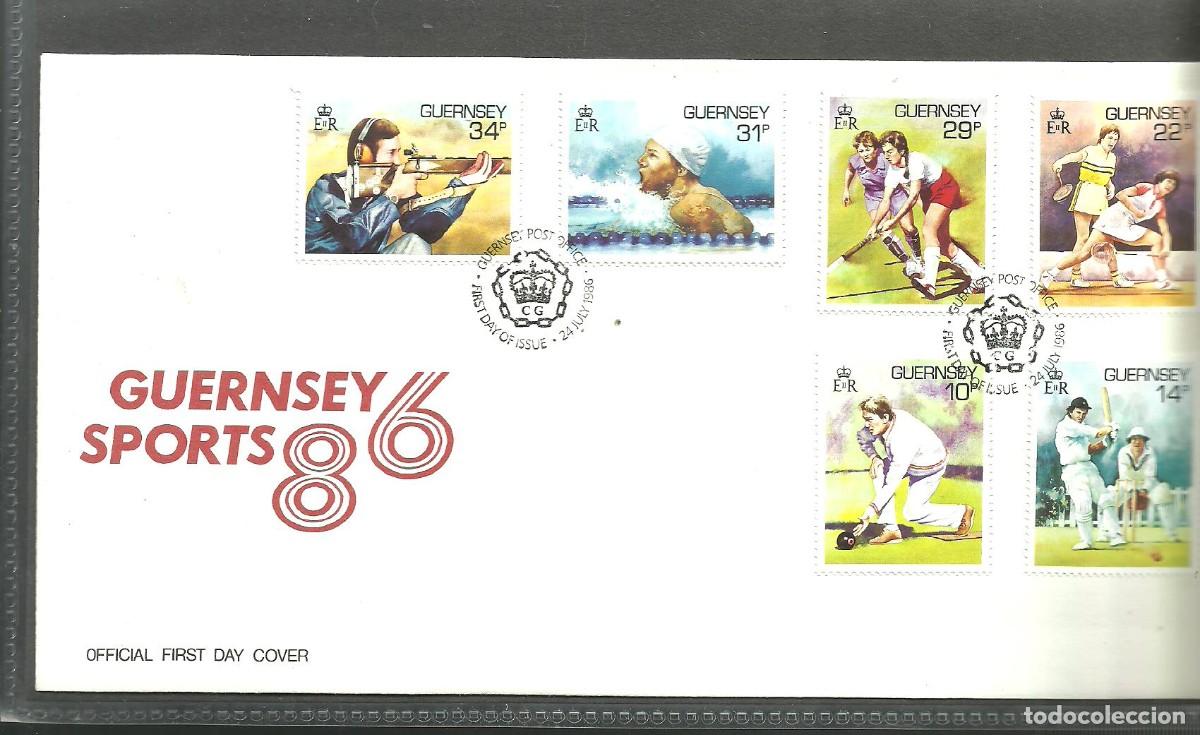 Sellos: GUERNSEY 1986 FDC Yvert nro. 363-68