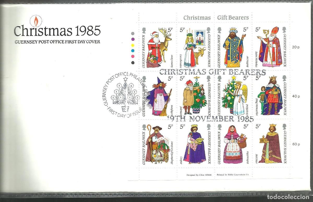 Sellos: GUERNSEY 1985 FDC Yvert nro. BF-5 (HB) 337-48