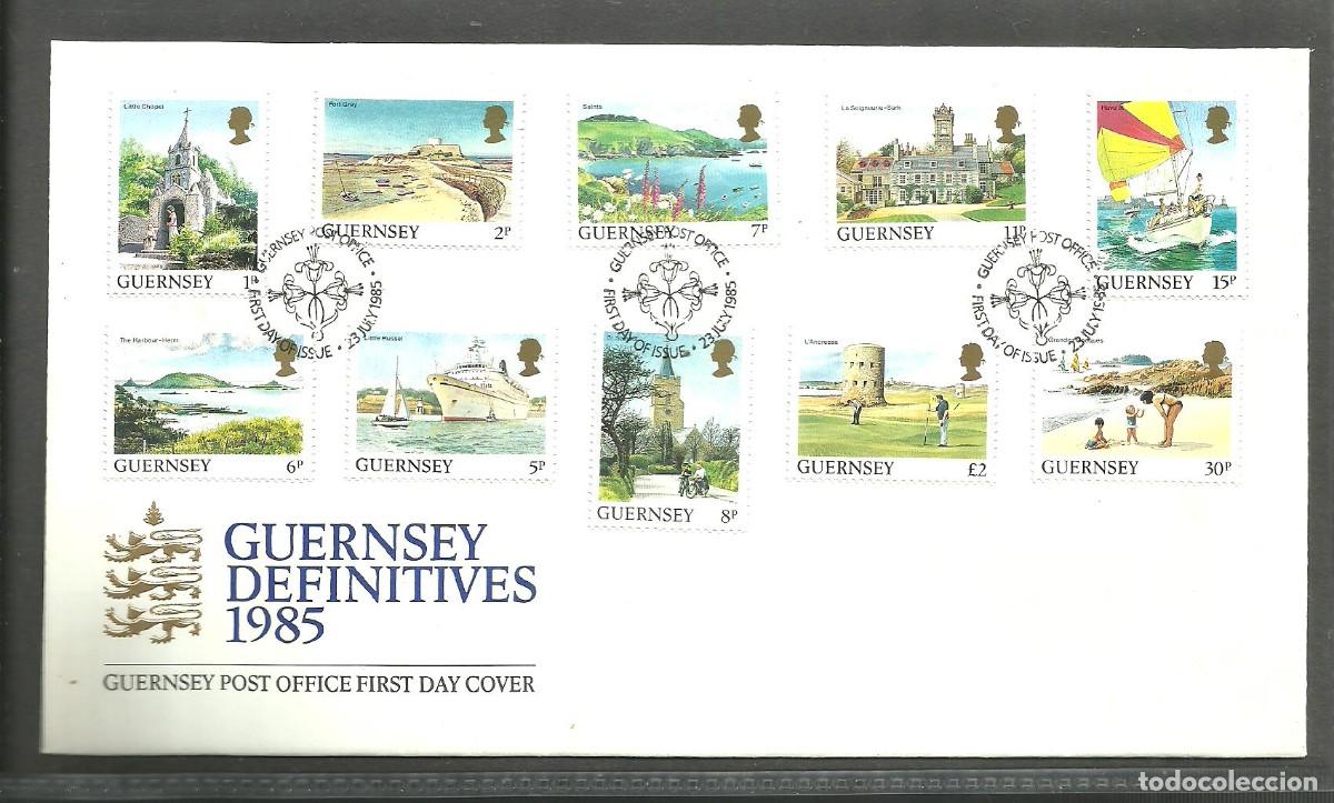 Sellos: GUERNSEY 1985 FDC Yvert nro. 327-36