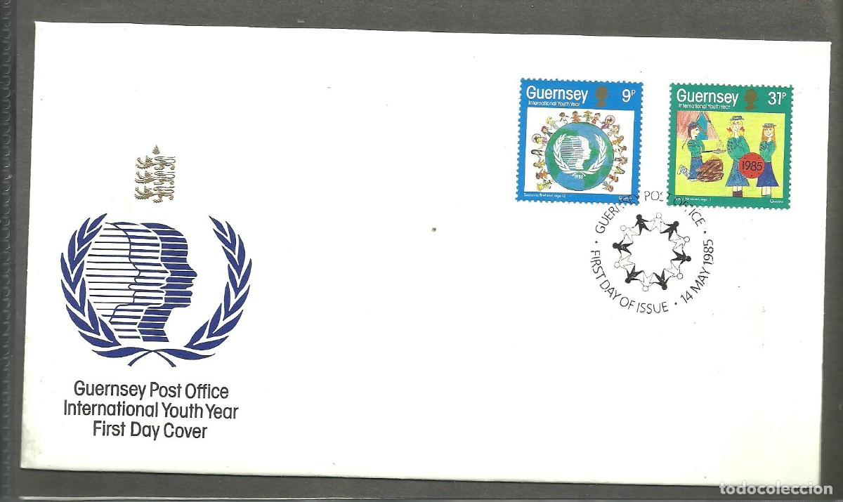 Sellos: GUERNSEY 1985 FDC Yvert nro. 325-26