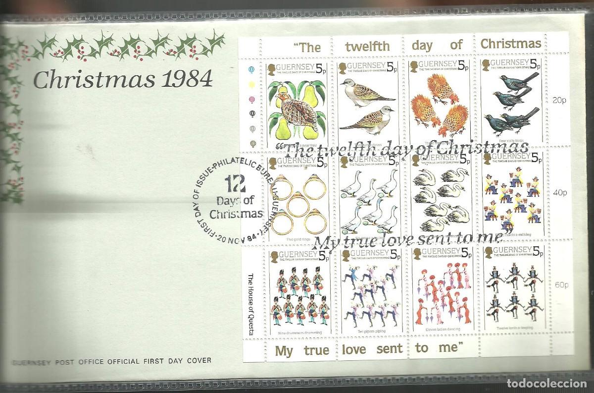 Sellos: GUERNSEY 1984 FDC Yvert nro. BF4 (HB) 304-15