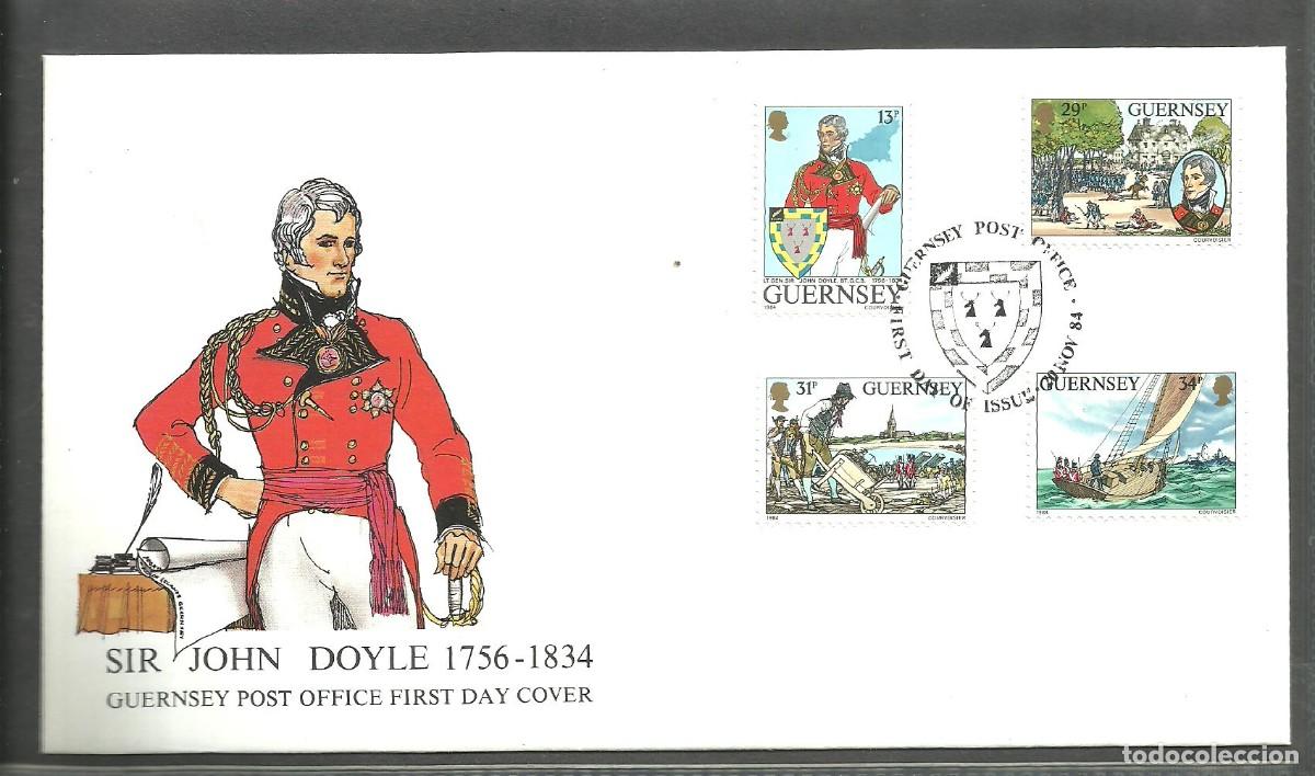 Sellos: GUERNSEY 1984 FDC Yvert nro. 300-03