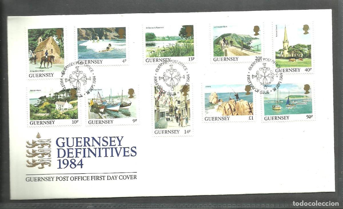 Sellos: GUERNSEY 1984 FDC Yvert nro. 290-99