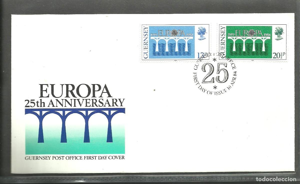 Sellos: GUERNSEY 1984 FDC Yvert nro. 286-87