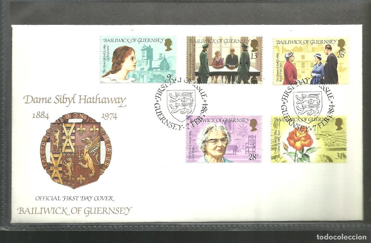 Sellos: GUERNSEY 1984 FDC Yvert nro. 281-85