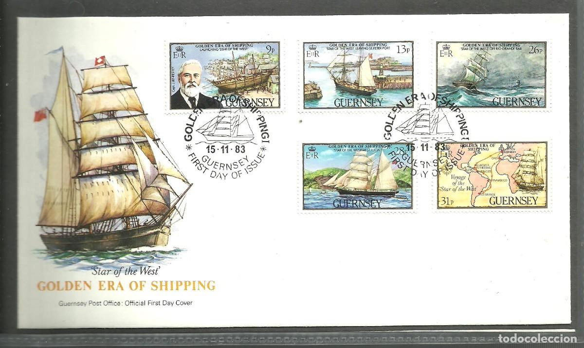 Sellos: GUERNSEY 1983 FDC Yvert nro. 276-80
