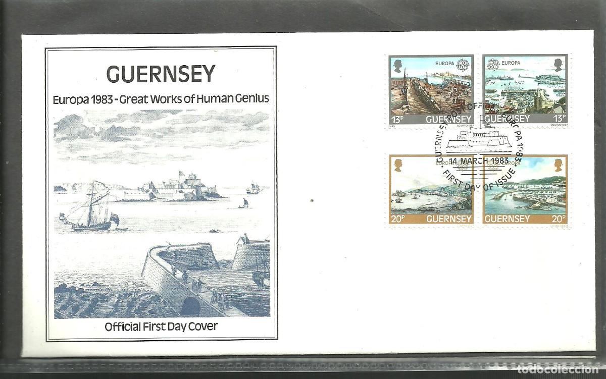Sellos: GUERNSEY 1983 FDC Yvert nro. 267-70