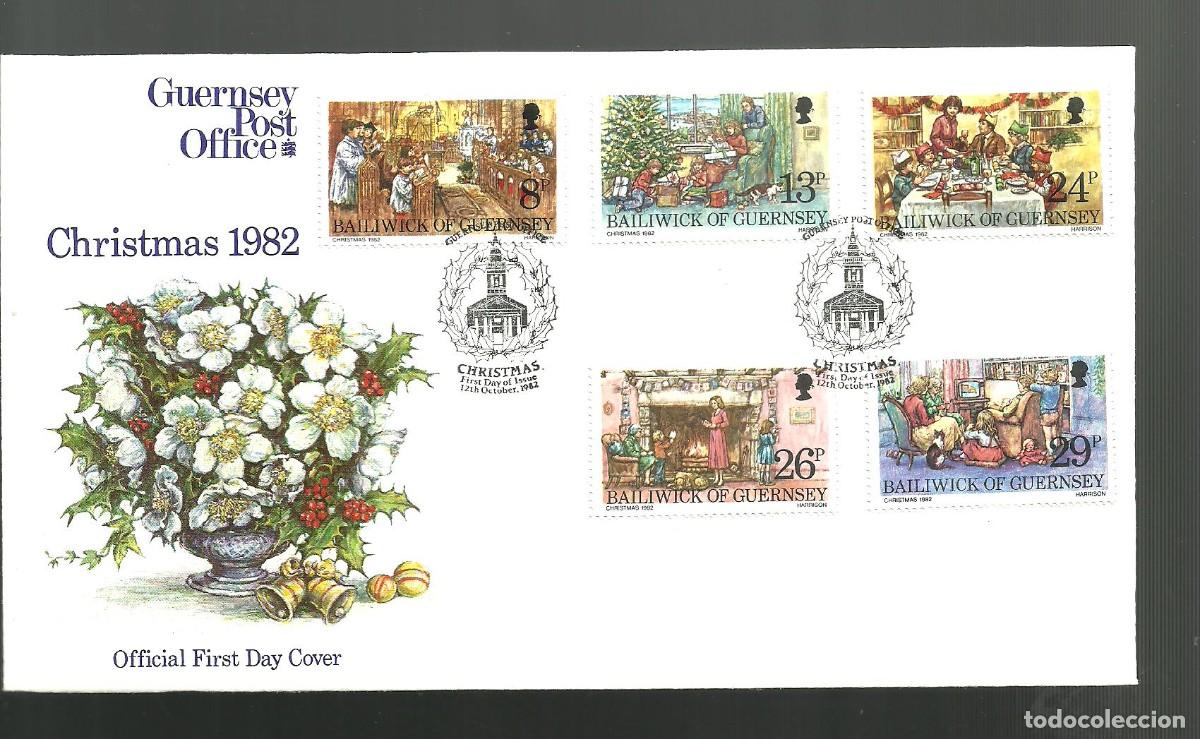 Sellos: GUERNSEY 1982 FDC Yvert nro. 257-61