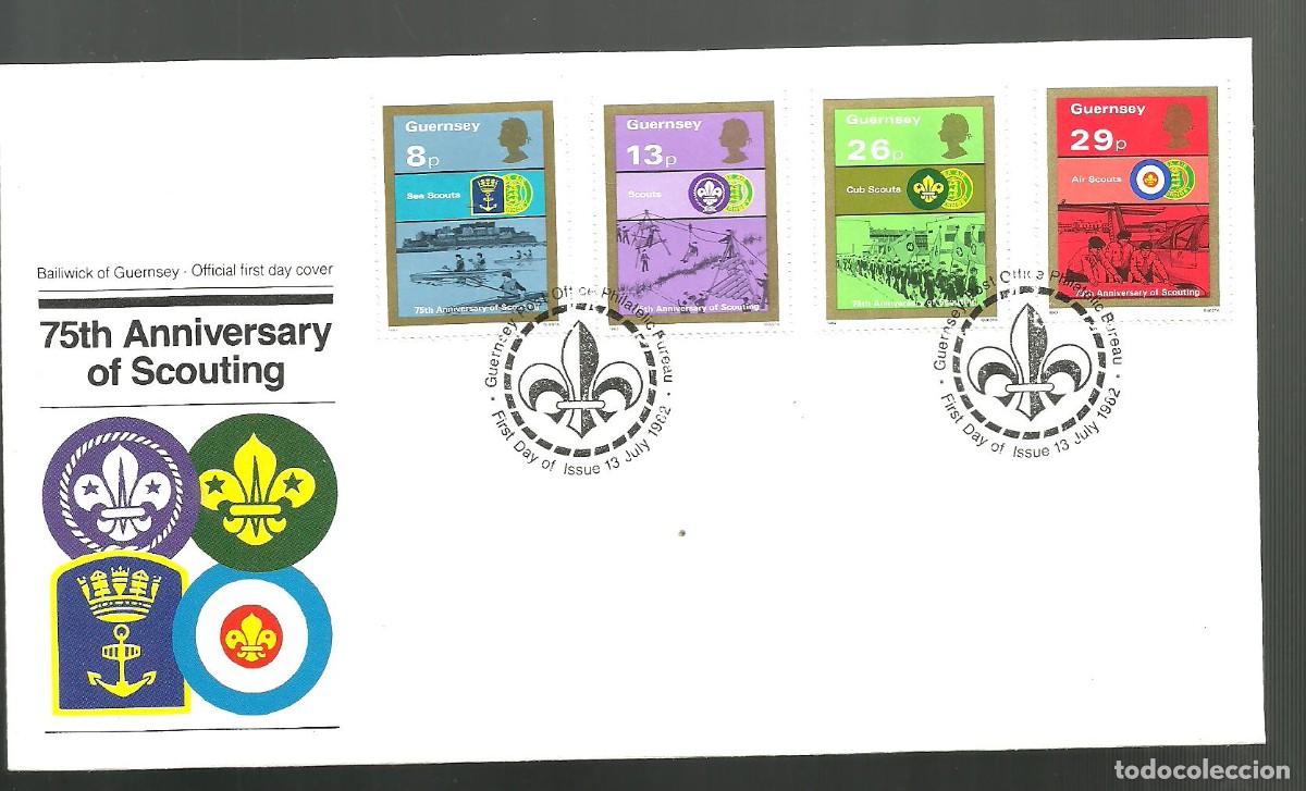 Sellos: GUERNSEY 1982 FDC Yvert nro. 253-56