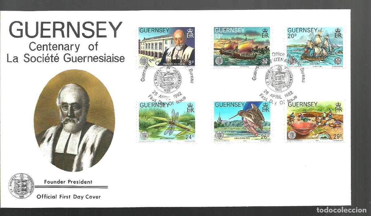 Sellos: GUERNSEY 1982 FDC Yvert nro. 247-52