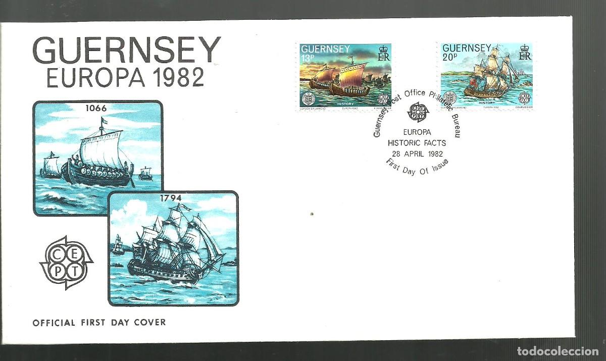 Sellos: GUERNSEY 1982 FDC Yvert nro. 248-49
