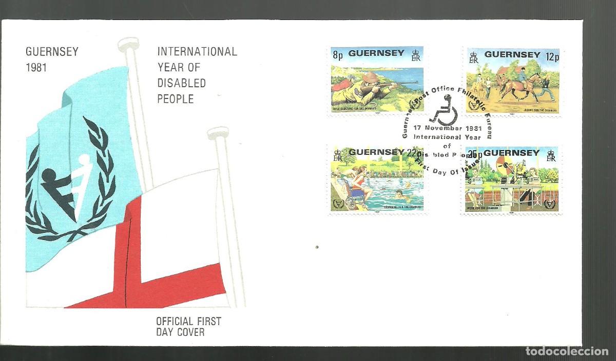 Sellos: GUERNSEY 1981 FDC Yvert nro. 239-42