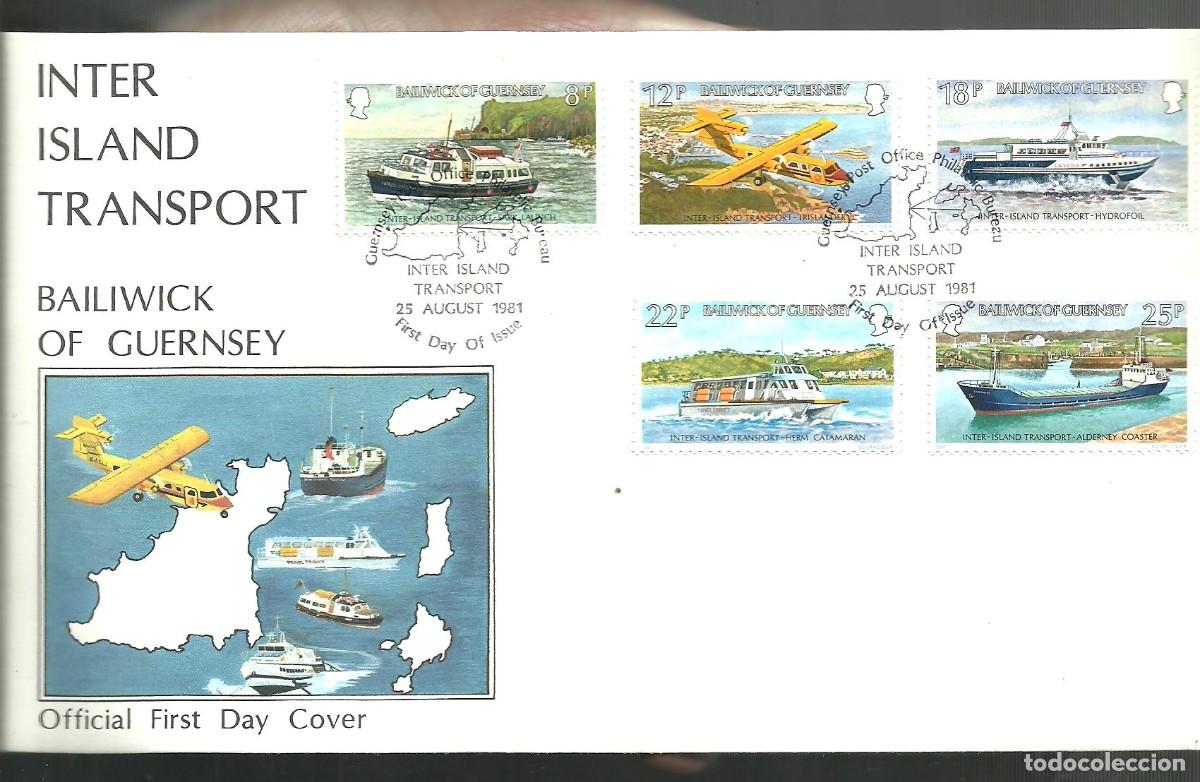 Sellos: GUERNSEY 1981 FDC Yvert nro. 234-38