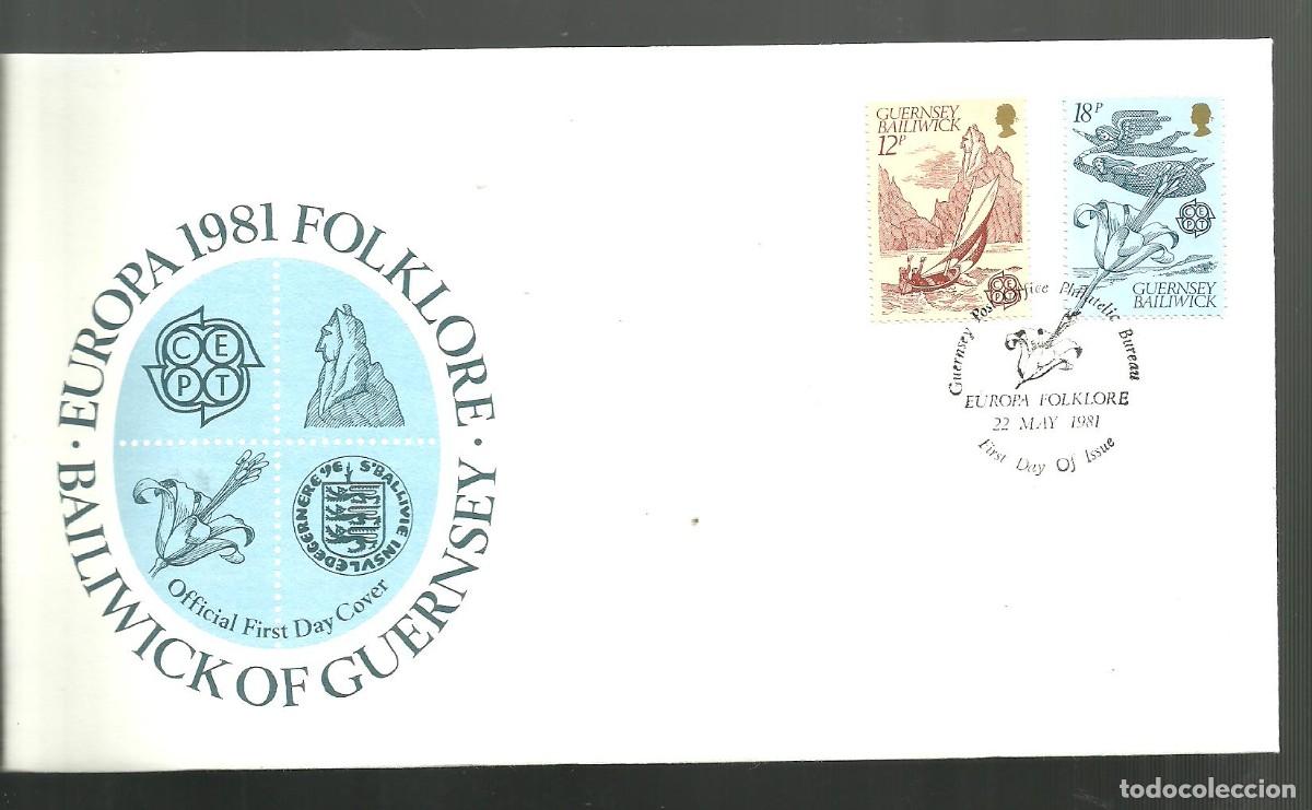 Sellos: GUERNSEY 1981 FDC Yvert nro. 217-18