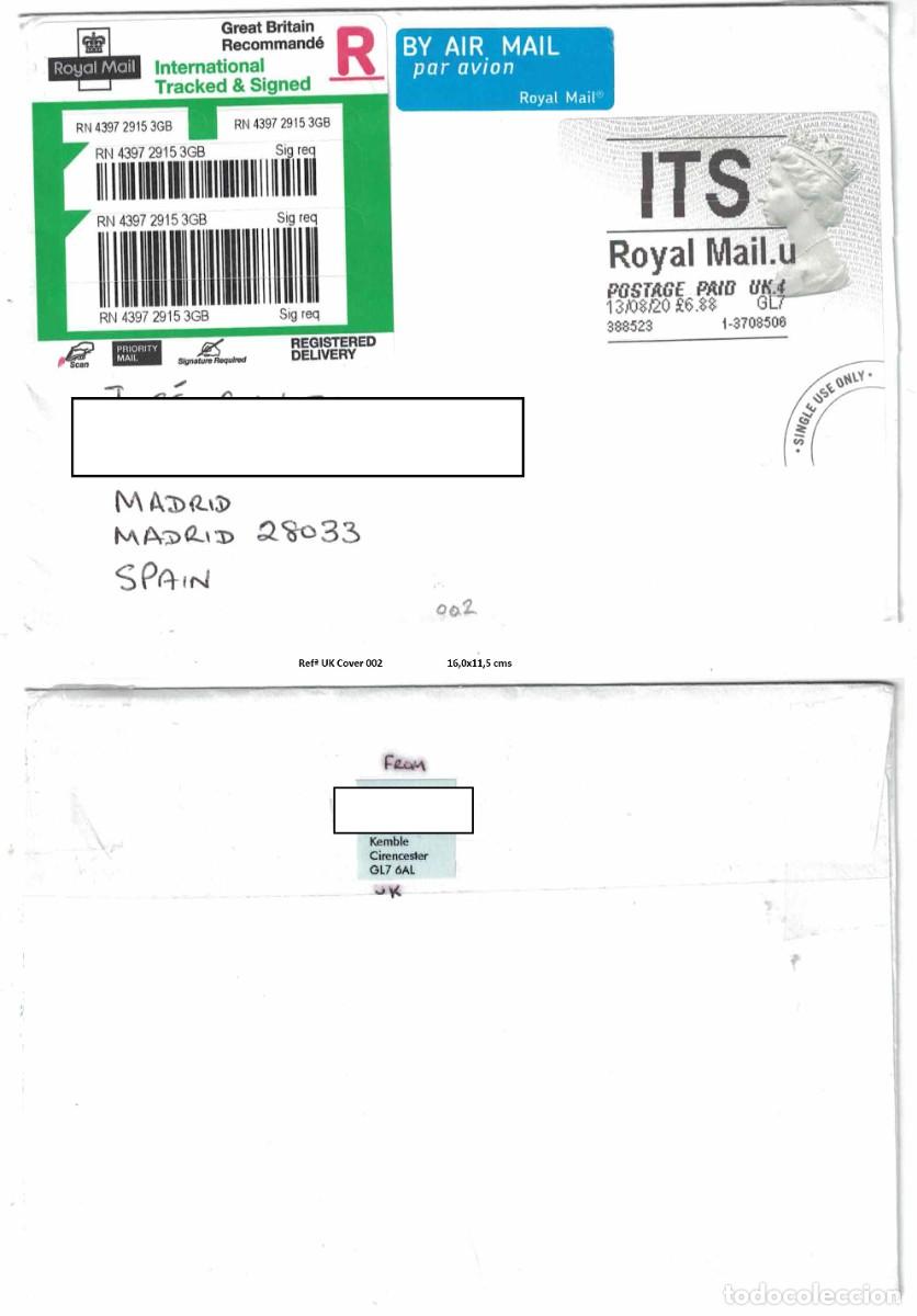 Sellos: Cover sent from Kemble