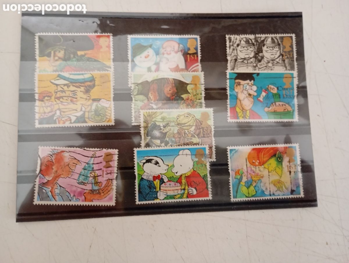 Sellos: COLECCI&Oacute;N SELLOS BRIT&Aacute;NICOS GREETINGS SERIE COMPLETA