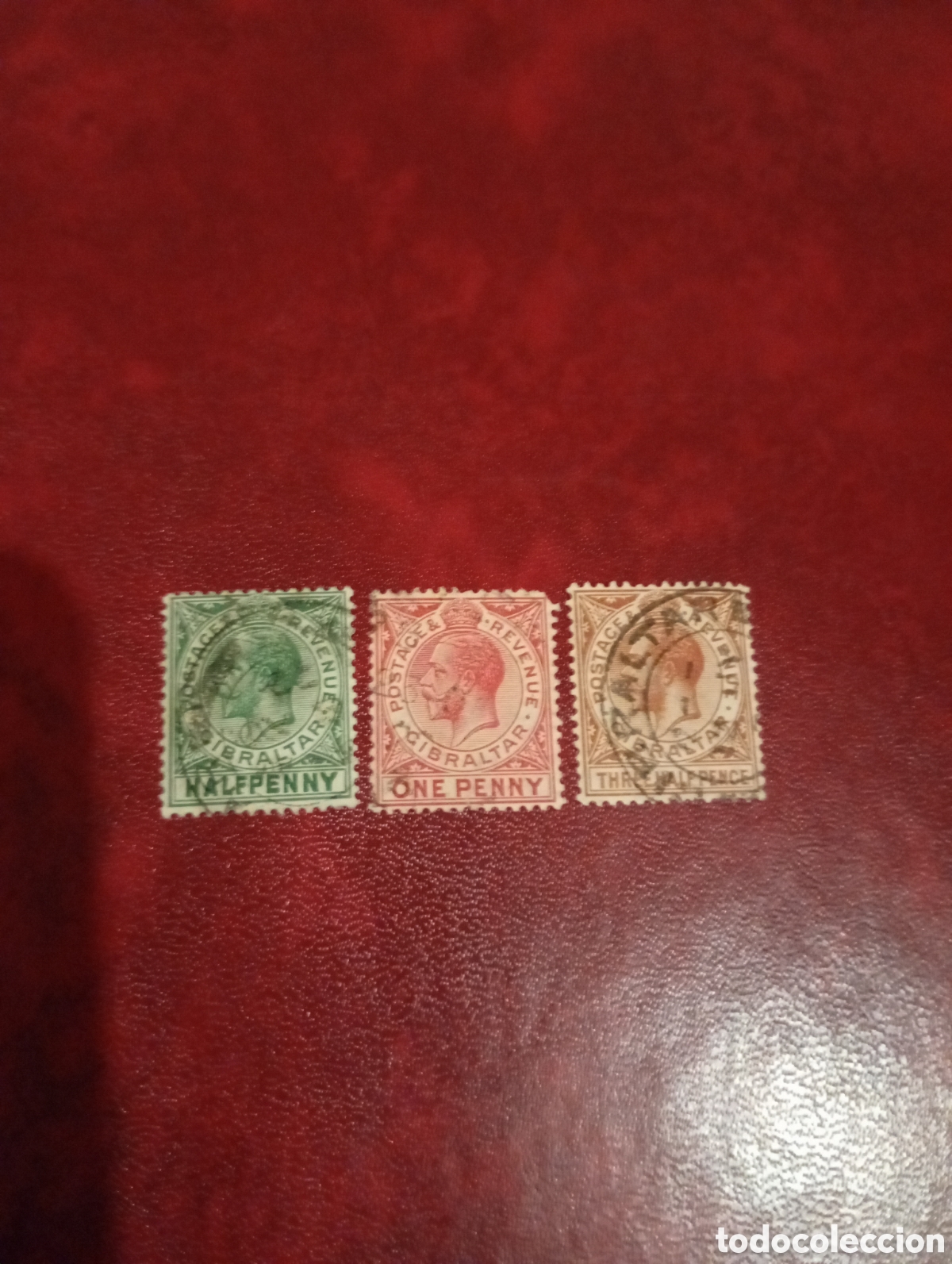Sellos: Gibraltar Jorge V 1912