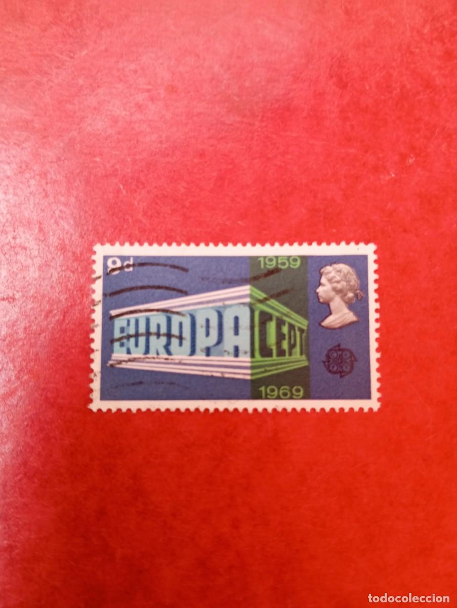Sellos: INGLATERRA, 1969, EUROPA, YT 562