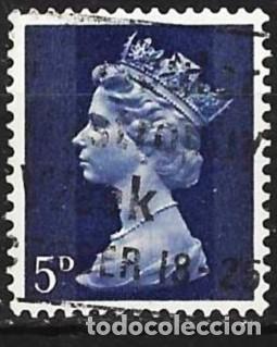 Sellos: Gran Breta&ntilde;a 1968 - Mi 457 - YT 477 - Reina Isabel II