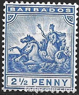 Sellos: BARBADOS COLONIA BRITANICA YVERT NUM. 53 * NUEVO CON FIJASELLOS