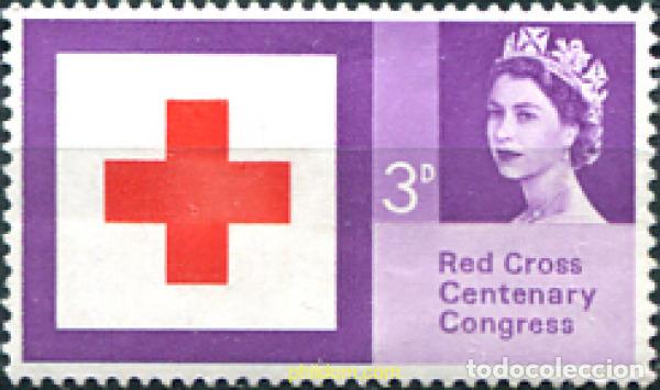 Sellos: 793706 MNH GRAN BRETA&Ntilde;A 1963 CENTENARIO DE LA CRUZ ROJA