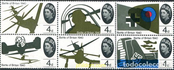 Sellos: 141915 MNH GRAN BRETA&Ntilde;A 1965 25 ANIVERSARIO DE LA BATALLA DE INGLATERRA