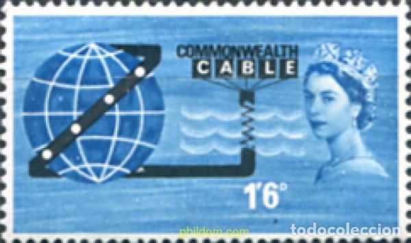 Sellos: 141835 MNH GRAN BRETA&Ntilde;A 1963 INAUGURACION DEL CABLE TRANSOCEANICO