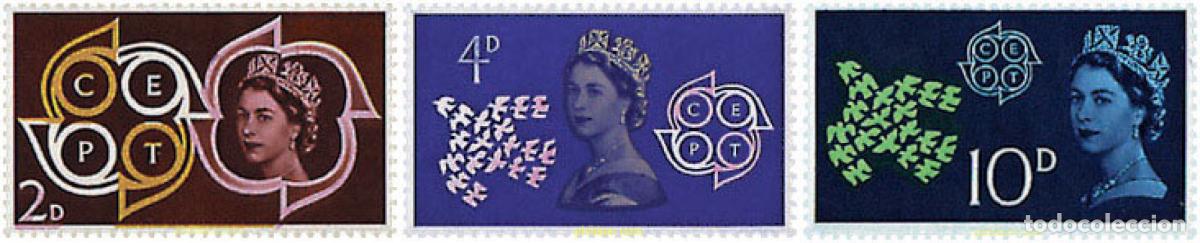 Sellos: 62058 MNH GRAN BRETA&Ntilde;A 1961 EUROPA CEPT. PALOMA