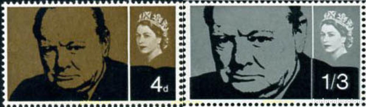 Sellos: 141900 MNH GRAN BRETA&Ntilde;A 1965 MUERTE DE SIR WINSTON CHURCHILL