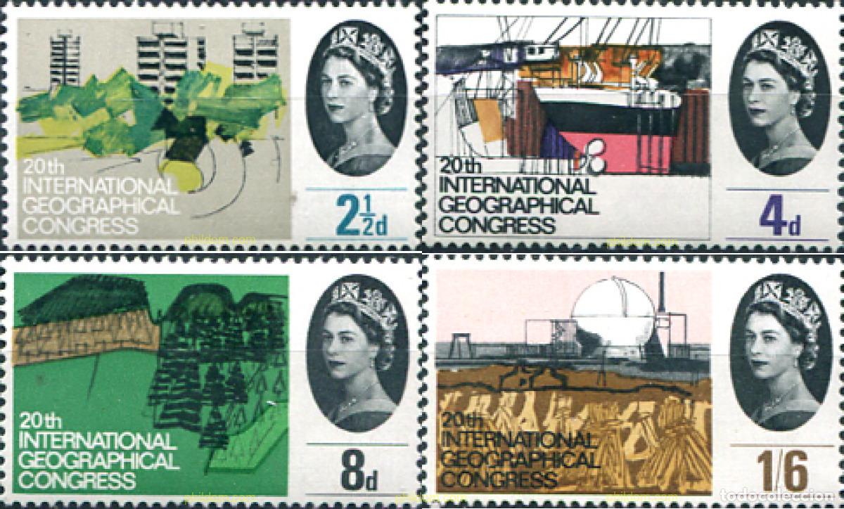 Sellos: 141869 MNH GRAN BRETA&Ntilde;A 1964 20 CONGRESO INTERNACIONAL DE GEOGRAFIA