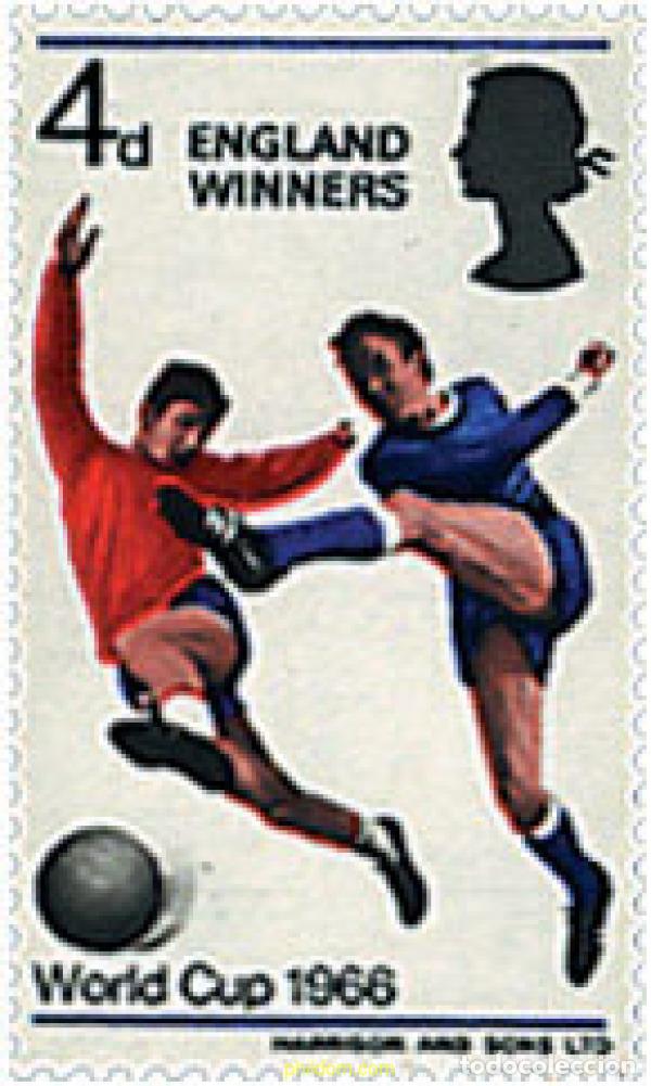 Sellos: 66091 MNH GRAN BRETA&Ntilde;A 1966 COPA DEL MUNDO DE FUTBOL. INGLATERRA-66