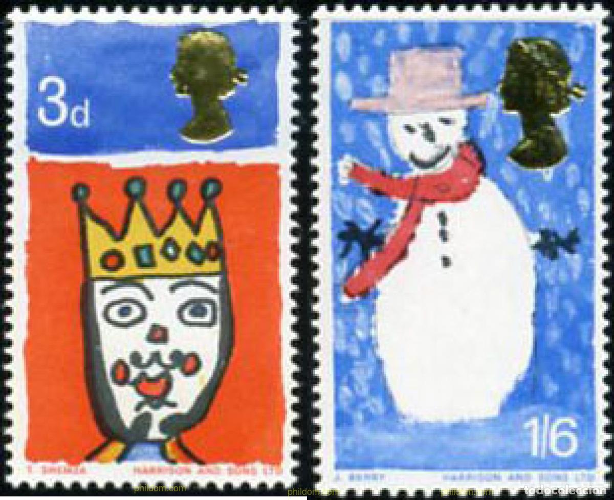 Sellos: 326483 MNH GRAN BRETA&Ntilde;A 1966 NAVIDAD