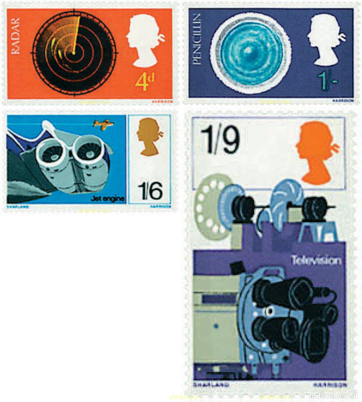 Sellos: 37341 MNH GRAN BRETA&Ntilde;A 1967 INVENTOS Y DESCUBRIMIENTOS RECIENTES