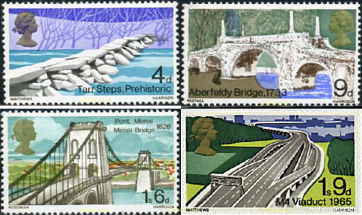 Sellos: 41554 MNH GRAN BRETA&Ntilde;A 1968 PUENTES