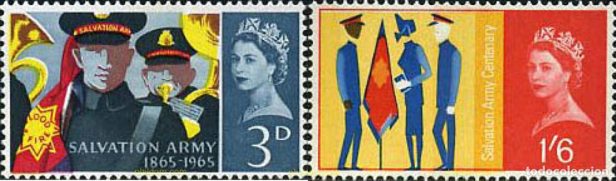 Sellos: 141902 MNH GRAN BRETA&Ntilde;A 1965 CENTENARIO DEL EJERCITO DE SALVACION