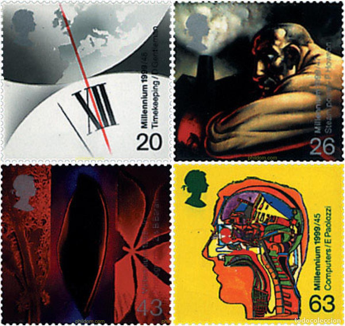 Sellos: 90677 MNH GRAN BRETA&Ntilde;A 1999 MILENIO. INVENTOS