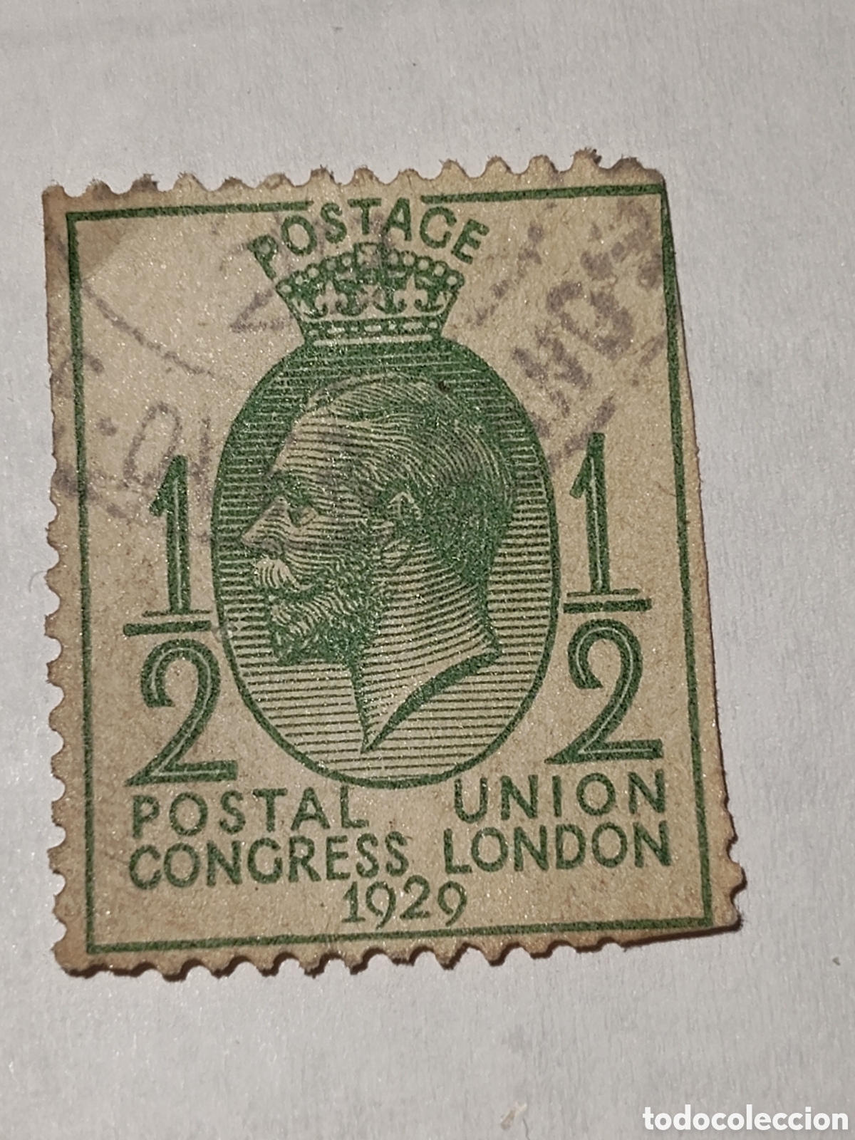 Sellos: Sello de Gran Breta&ntilde;a Congreso de la Uni&oacute;n postal Universal Rey Jorge V a&ntilde;o 1929 usados
