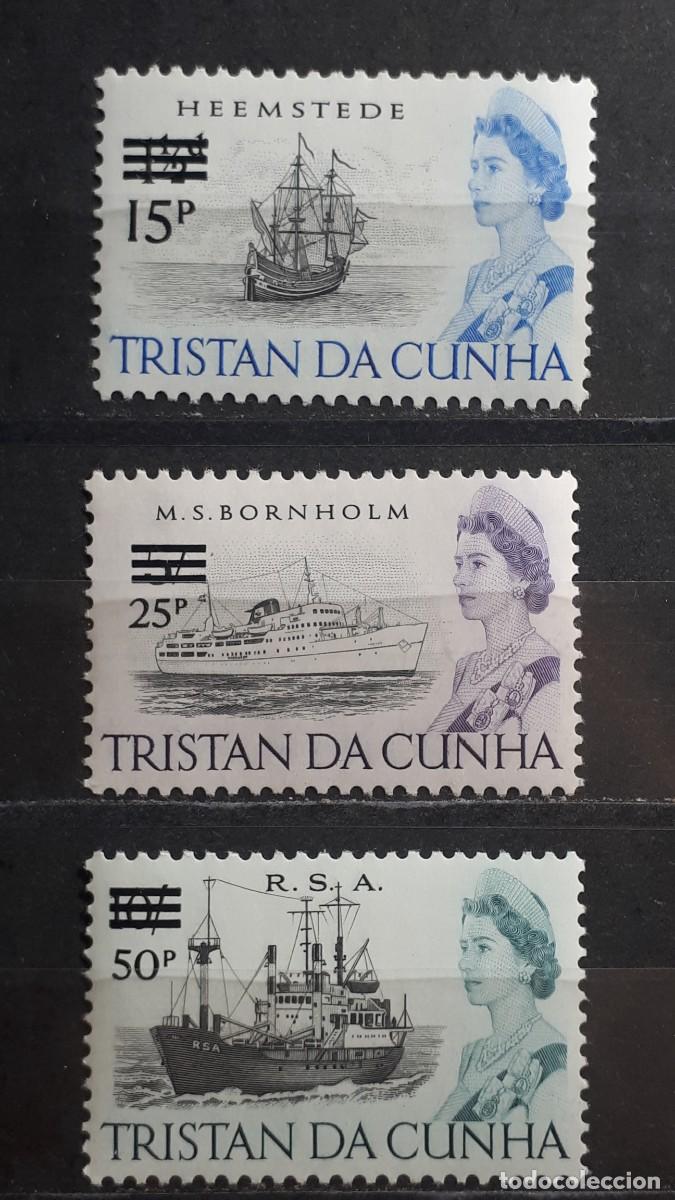 Sellos: TRISTAN DA CUNHA. A&Ntilde;O 1971. **. YVERT fin de serie 150/2