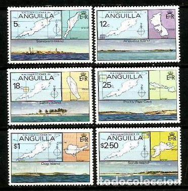 Sellos: ANGUILLA 1979 ISLAS Y FAROS **