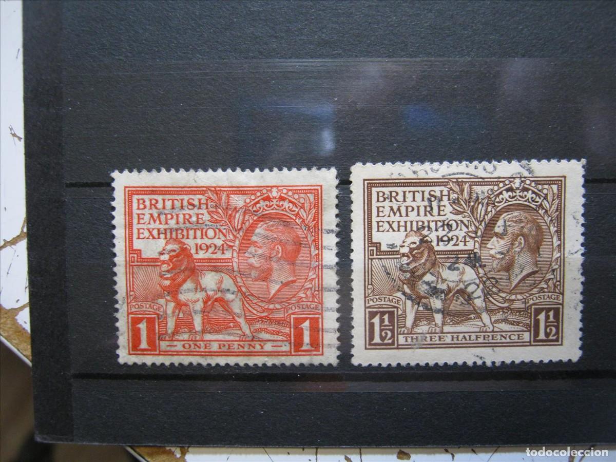 Sellos: GRAN BRETA&Ntilde;A 1924 SERIE YVERT 171/172 USADOS PERFECTOS.