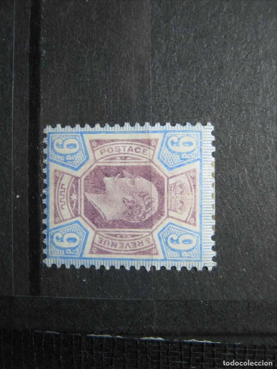 Sellos: GRAN BRETA&Ntilde;A 1902-10 EDUARDO VII YVERT 115 MH* LUJO.