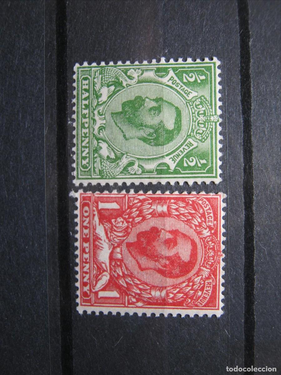 Sellos: GRAN BRETA&Ntilde;A 1911 JORGE V YVERT 129/130 MH* LUJO.