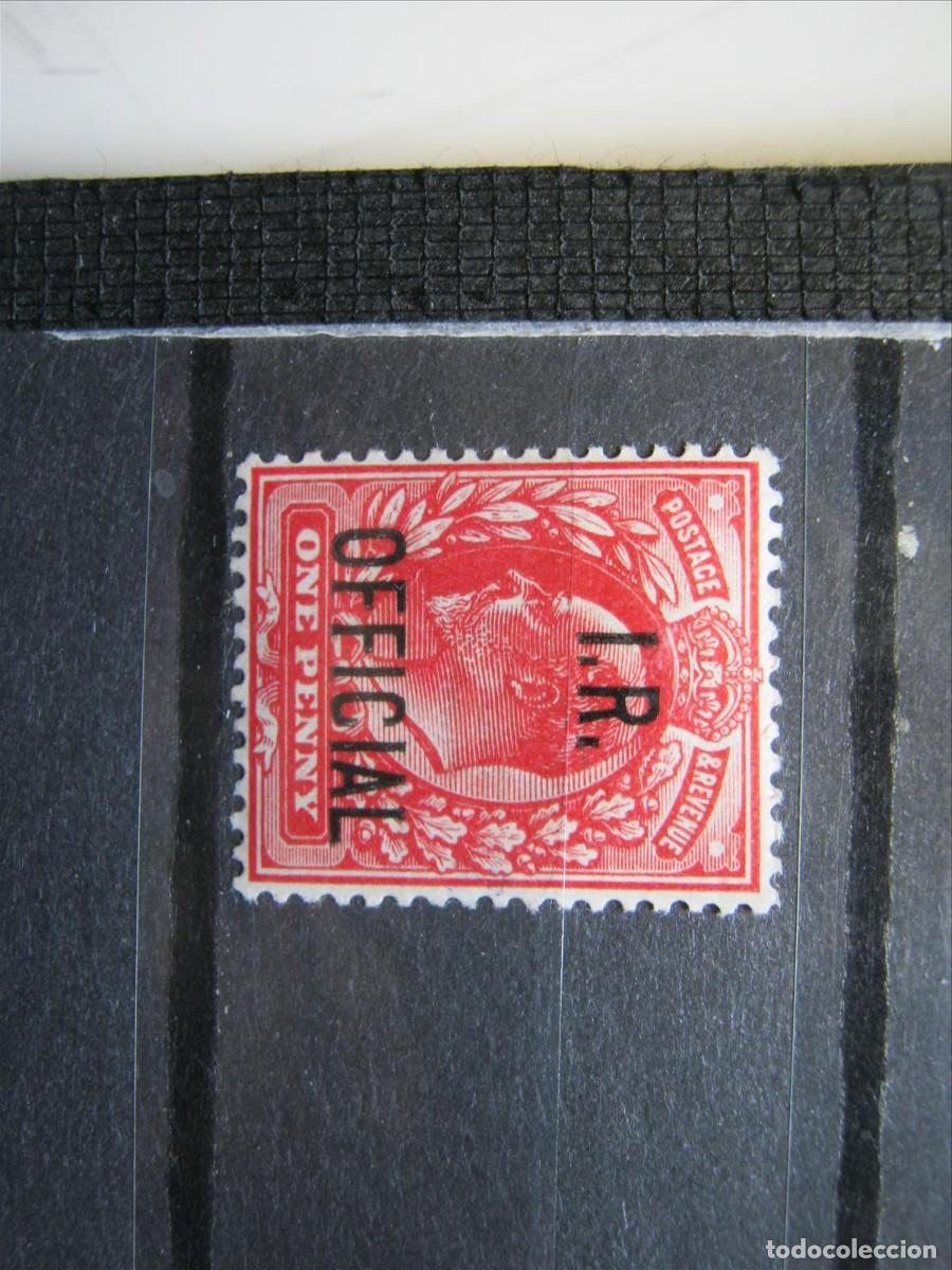 Sellos: GRAN BRETA&Ntilde;A 1901-04 IR OFICIAL EDUARDO VII YVERT 18 MH* LUJO.