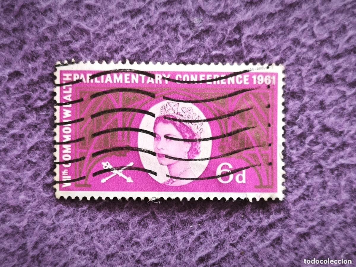 Sellos: Sello Commonwealth Parliamentary Conference 1961 6d Reina Isabel II Filatelia