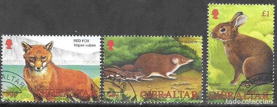 Sellos: SELLOS USADOS DE GIBRALTAR 2002, YT 1012/ 14