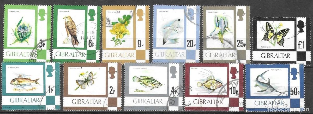 Sellos: SELLOS USADOS DE GIBRALTAR 1977