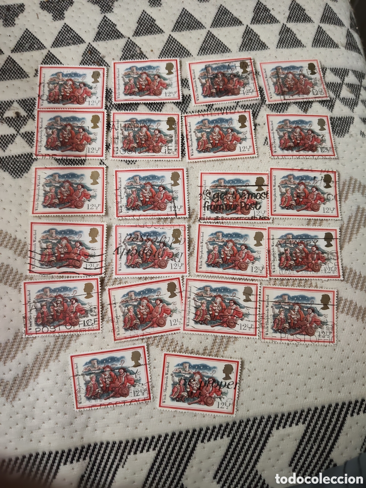 Sellos: 22 sellos postales navide&ntilde;os de Gran Breta&ntilde;a 1982 muy buenos