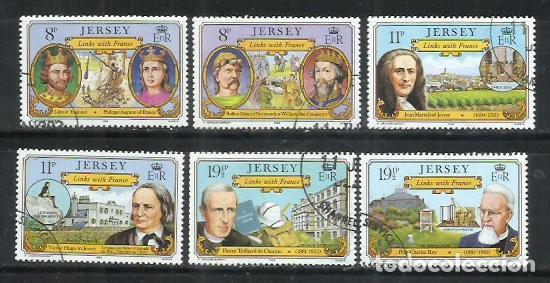 Sellos: 721-SELLOS SERIE COMPLETA GRAN BRETA&Ntilde;A JERSEY 1982 N&ordm; 276/281. ISLAS DEL CANAL, AL DISPONER DE M&Aacute;S